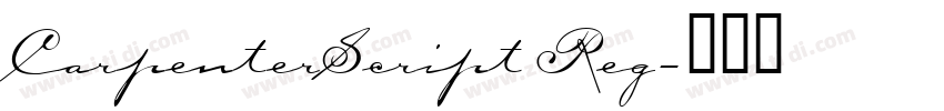 CarpenterScript Reg字体转换